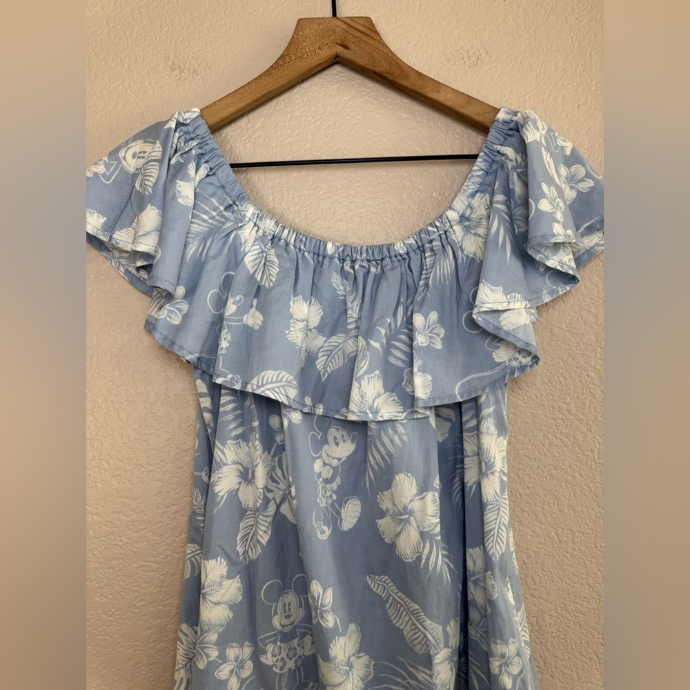 Disney Parks Styles by Tommy Bahama Mickey Mouse Off The Shoulder Dress Small - Picture 4 of 11